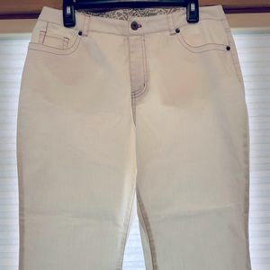 Sigrid Olsen cream jeans